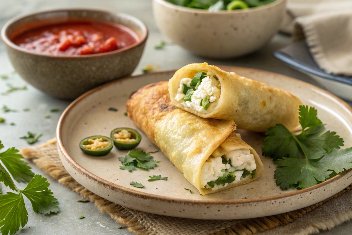 Egg Roll Wrapper Goat Cheese Jalapeno Recipe